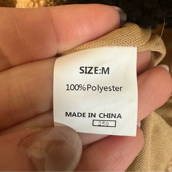 Colorblock Checkered Sherpa Shacket - Picture 9 of 14